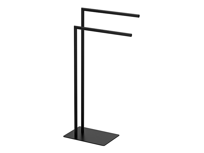 kela-style-metal-double-free-standing-towel-holder-black-81cm