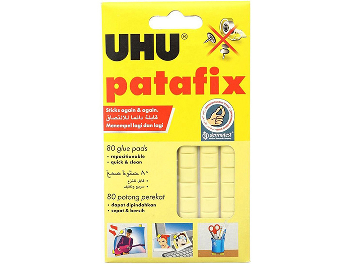 uhu-patafix-yellow-reusable-glue-pads-pack-of-80-pieces