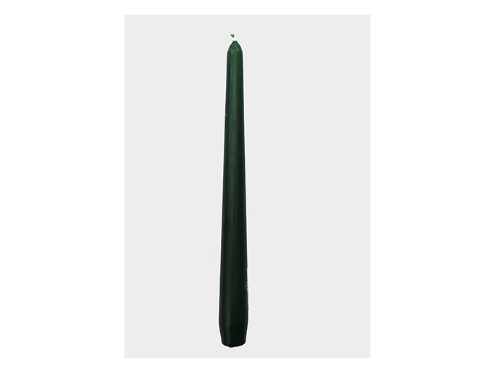 tapered-candle-dark-green-25-cm
