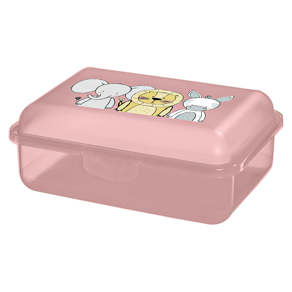 zoo-friends-plastic-food-container-pink-15cm-x-11cm