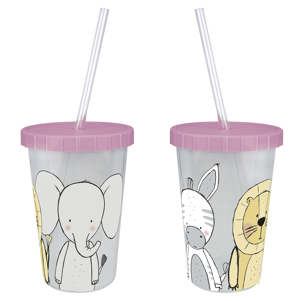 zoo-friends-drinking-cup-pink-400ml