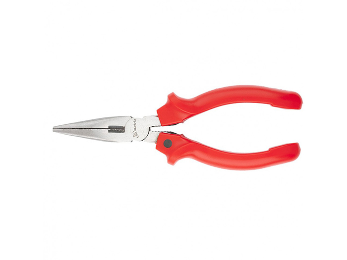 matrix-polished-long-nose-pliers-with-plastic-handle-200 mm