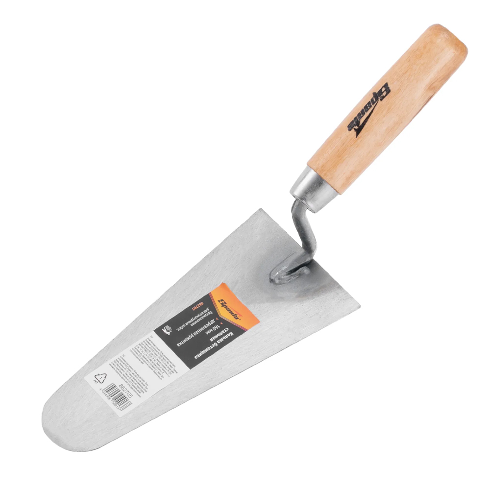 sparta-steel-guaging-trowel-with-wooden-handle-16cm