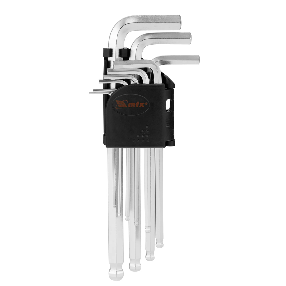 mtx-satin-ball-type-extended-hex-key-set-15–10-mm-crv-9-pieces