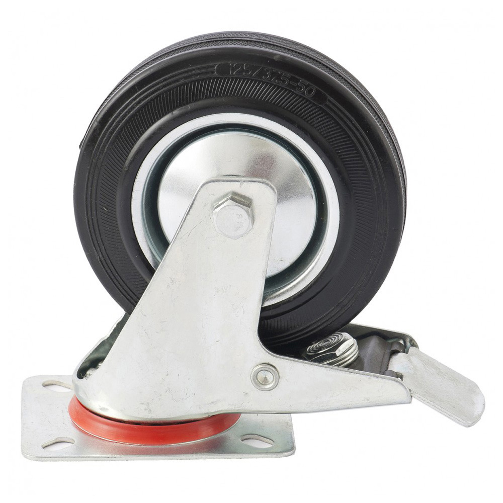 matrix-diy-caster-wheel-with-brake-platform-fixing-12-5cm-diameter