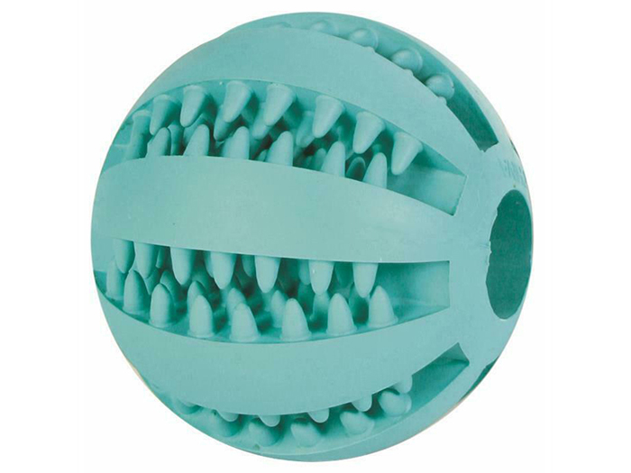 trixie-denta-fun-ball-with-mint-flavour-in-natural-rubber-5-cm