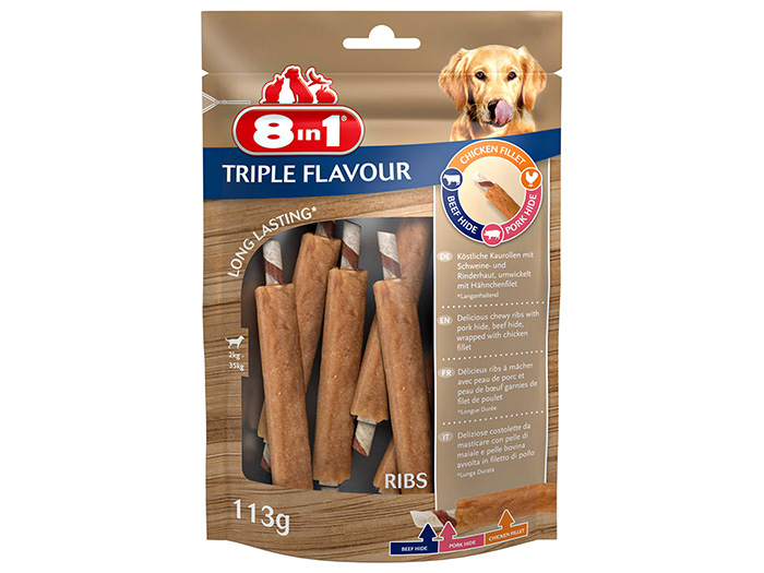 8-in-1-triple-flavour-ribs-snacks-for-dogs-113g