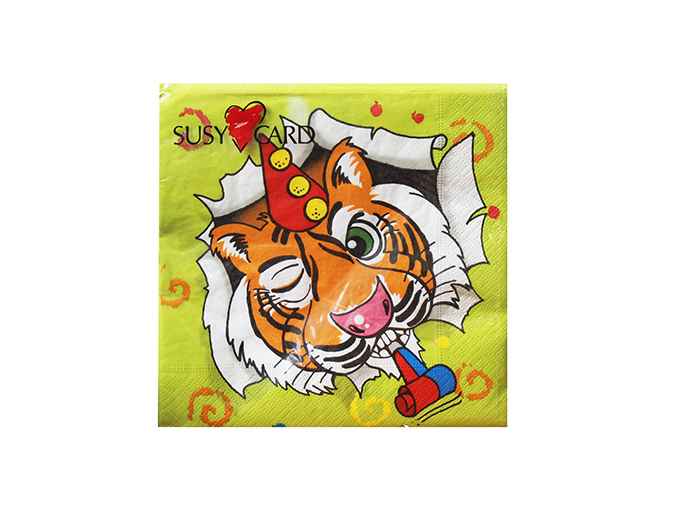 susy-card-3-ply-tissue-napkins-tiger-circus-design-33cm-x-33cm-pack-of-20-pieces
