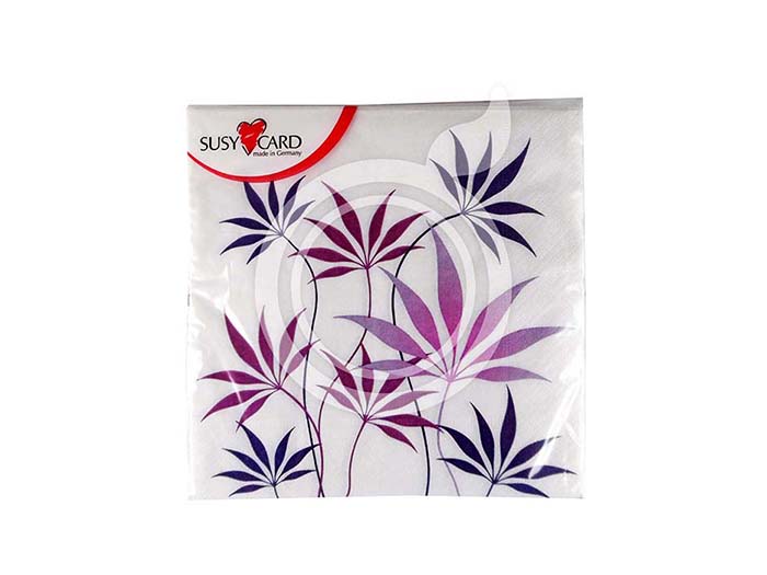 susy-card-3-ply-napkins-33-x-33-cm-pack-of-20-pieces purple-fern