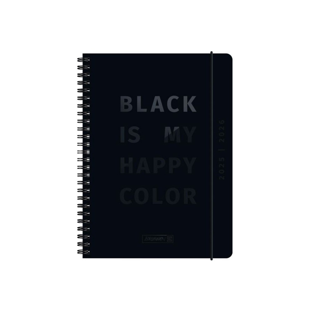 brunnen-2025-2026-diary-a5-208-sheets-black