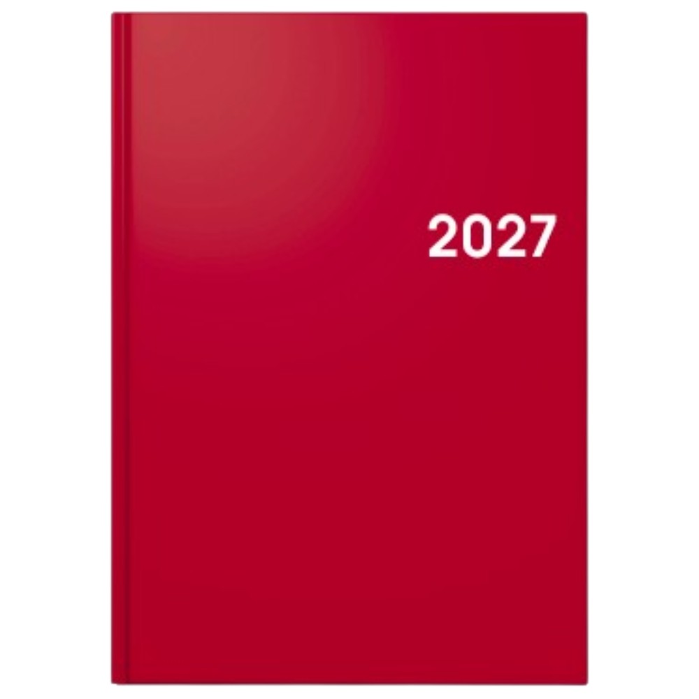 2027-a5-hardcover-diary-red