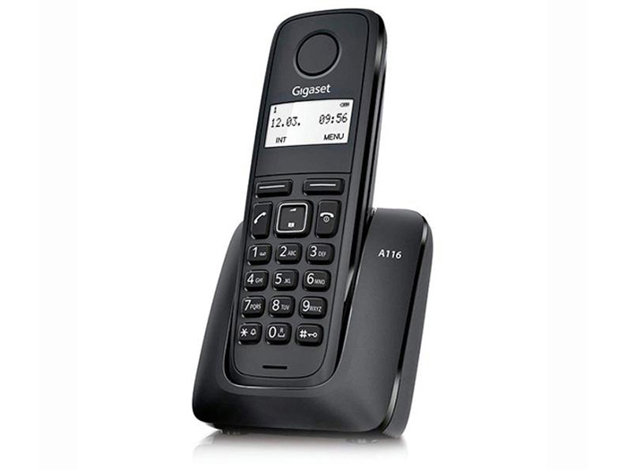 siemens-gigaset-black-cordless-phone-a116