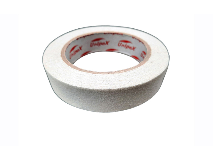 unipex-glossy-glitter-anti-slip-tape-white-25mm-x-5m