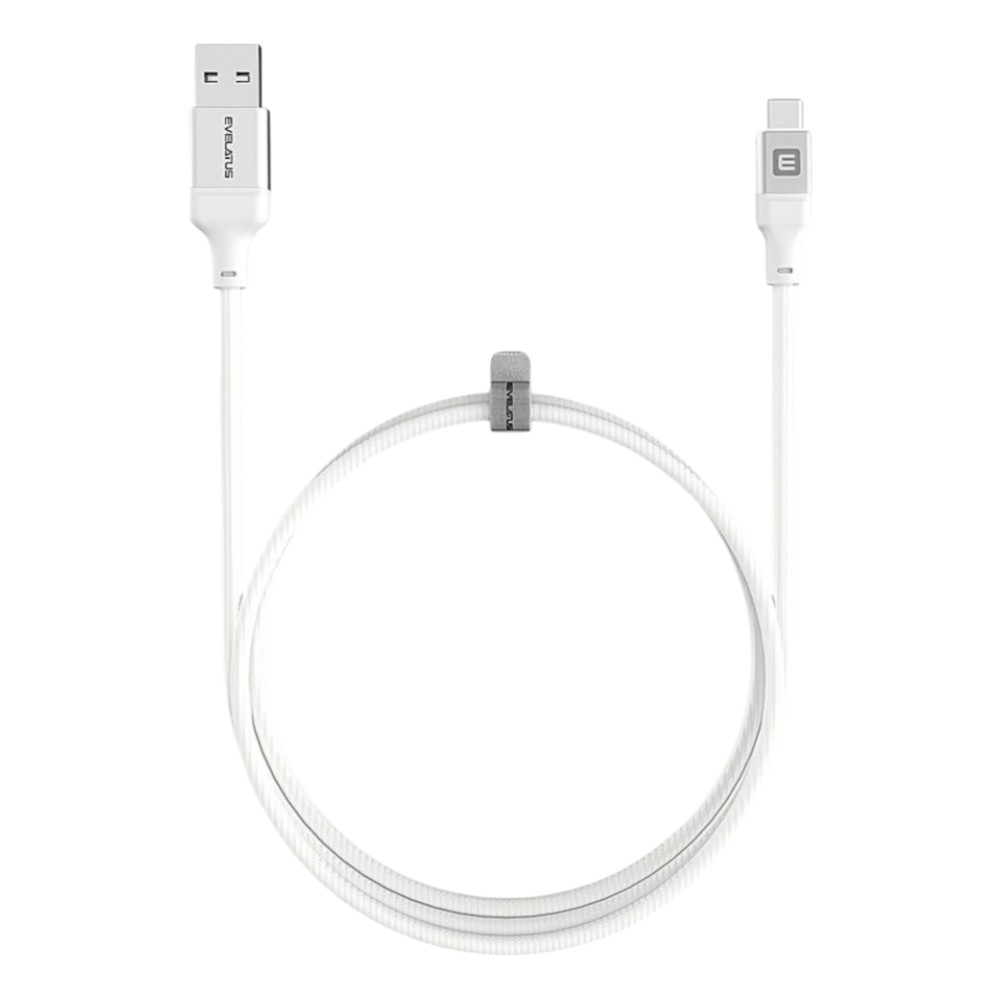 evelatus-cable-usb-a-to-c-1-2m-aluminum-housing-braiding-white