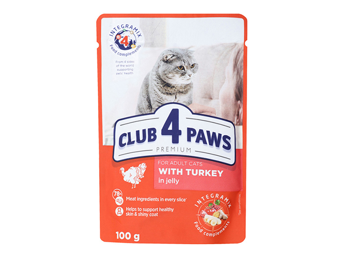 club-4-paws-with-turkey-in-jelly-pouches-for-adult-cats-100g
