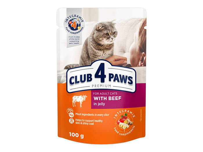 club-4-paws-with-beef-in-jelly-pouches-for-adult-cats-100g