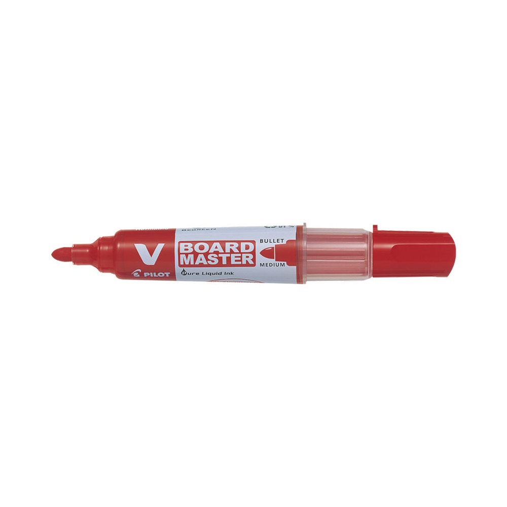 pilot-begreen-v-board-master-whiteboard-marker-bullet-tip-2-3mm-red