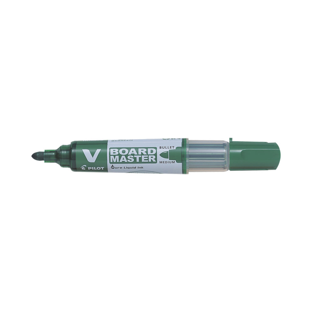 pilot-begreen-v-board-master-whiteboard-marker-bullet-tip-2-3mm-line-green
