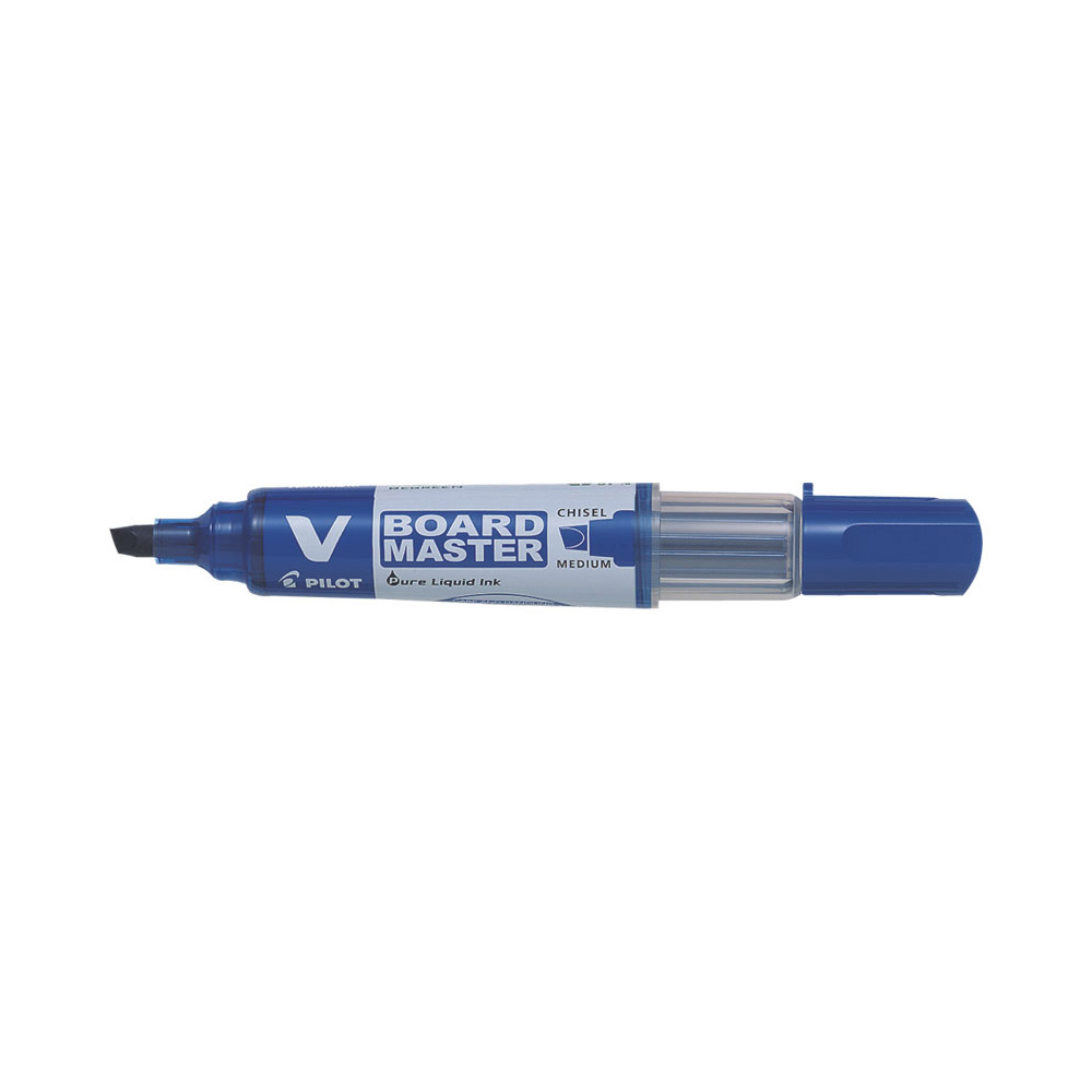 pilot-begreen-v-board-master-whiteboard-marker-chisel-tip-blue