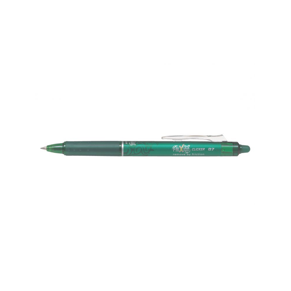 pilot-frixion-ball-clicker-medium-tip-0-7-erasable-gel-ink-rollerball-pen-green