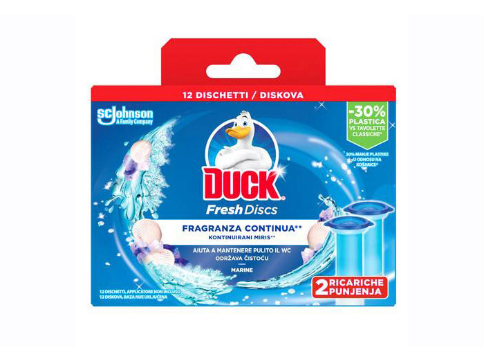 duck-fresh-discs-2-refills-toilet-cleaner-12-discs-marine-fragrance
