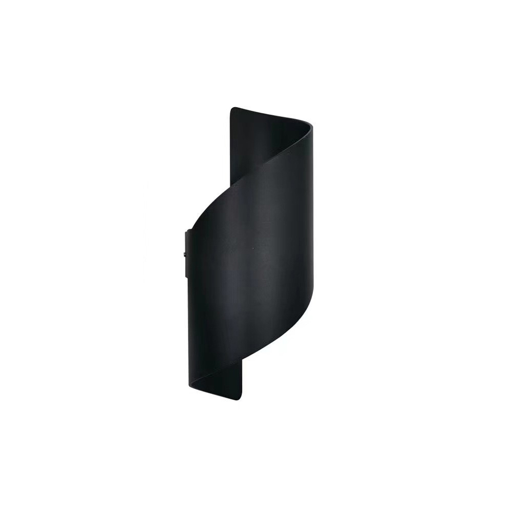 scroll-outdoor-led-wall-light-black-warm-white-10w