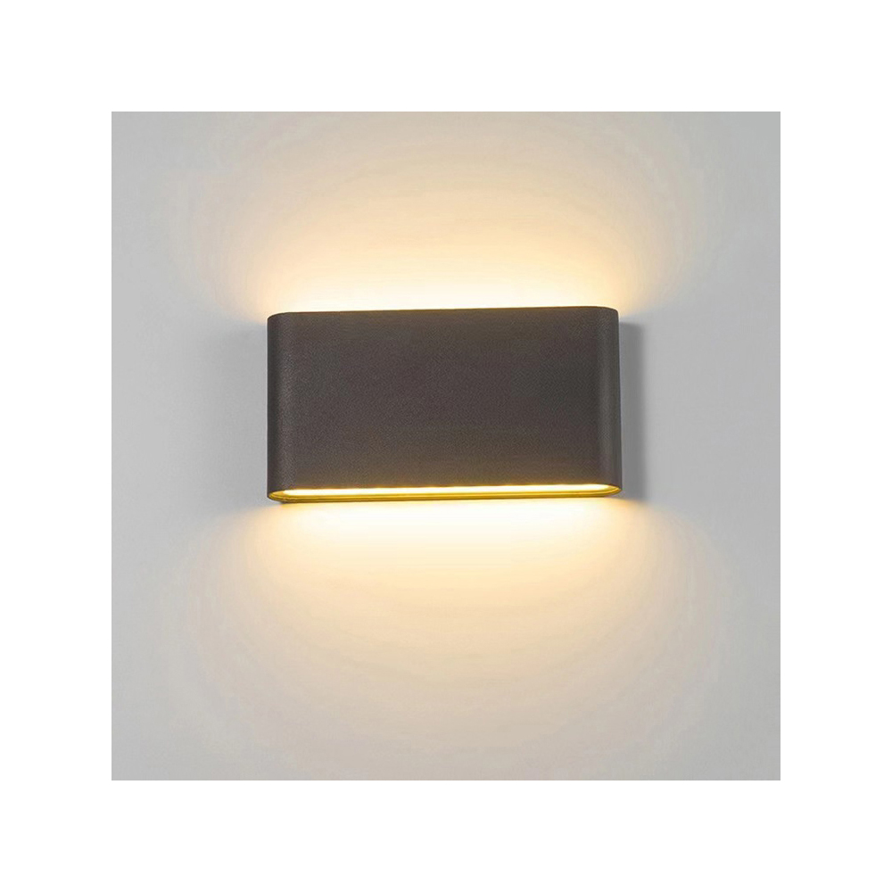 aluminium-up-down-led-outdoor-wall-light-grey-warm-white-12w