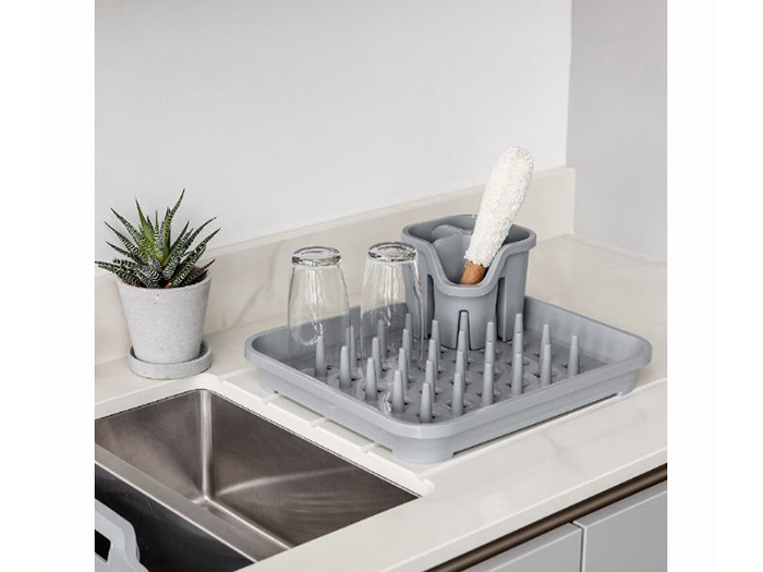 addis-recycled-plastic-cutlery-drainer-caddy-in-light-grey-14cm-x-14cm-x-13cm