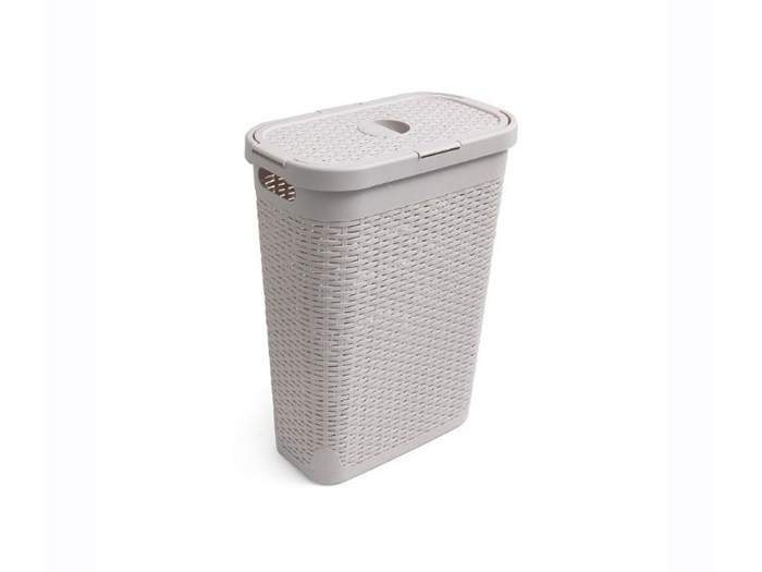 addis-rattan-effect-slim-hamper-light-grey-40l