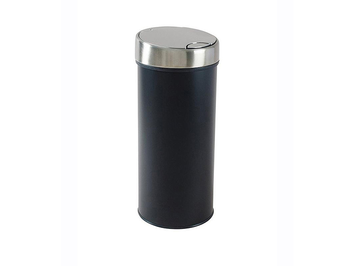 addis-touch-top-round-waste-bin-40l-stainless-steel-and-black-33-5cm-x-75cm