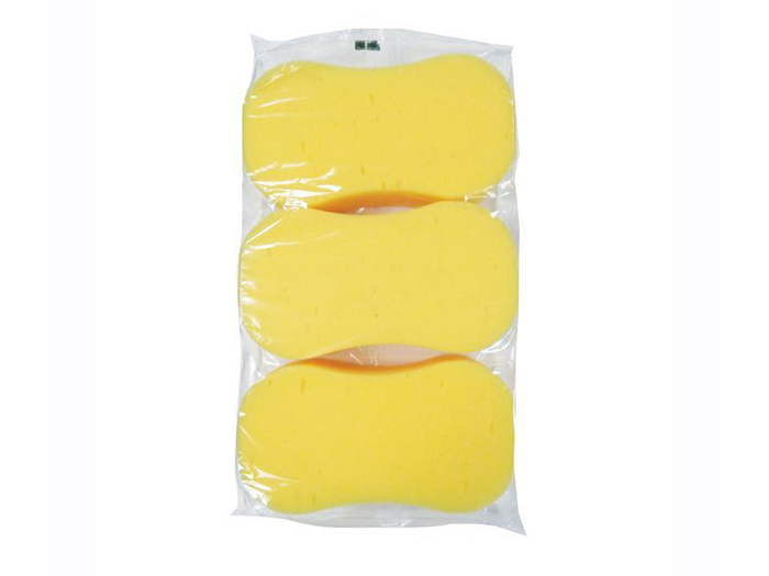 sistema-jumbo-car-sponge-pack-of-3-pieces-yellow