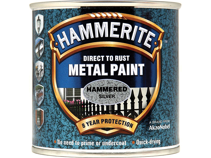 hammerite-direct-to-rust-metal-paint-hammered-silver-250-ml