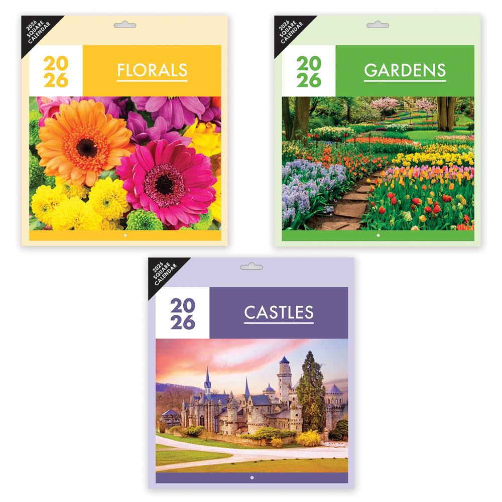 castles-florals-square-calendar-2026-3-assorted-designs