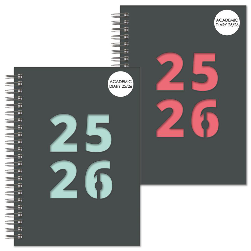academic-spiral-bound-a5-2025-2026-diary-2-assorted-colours