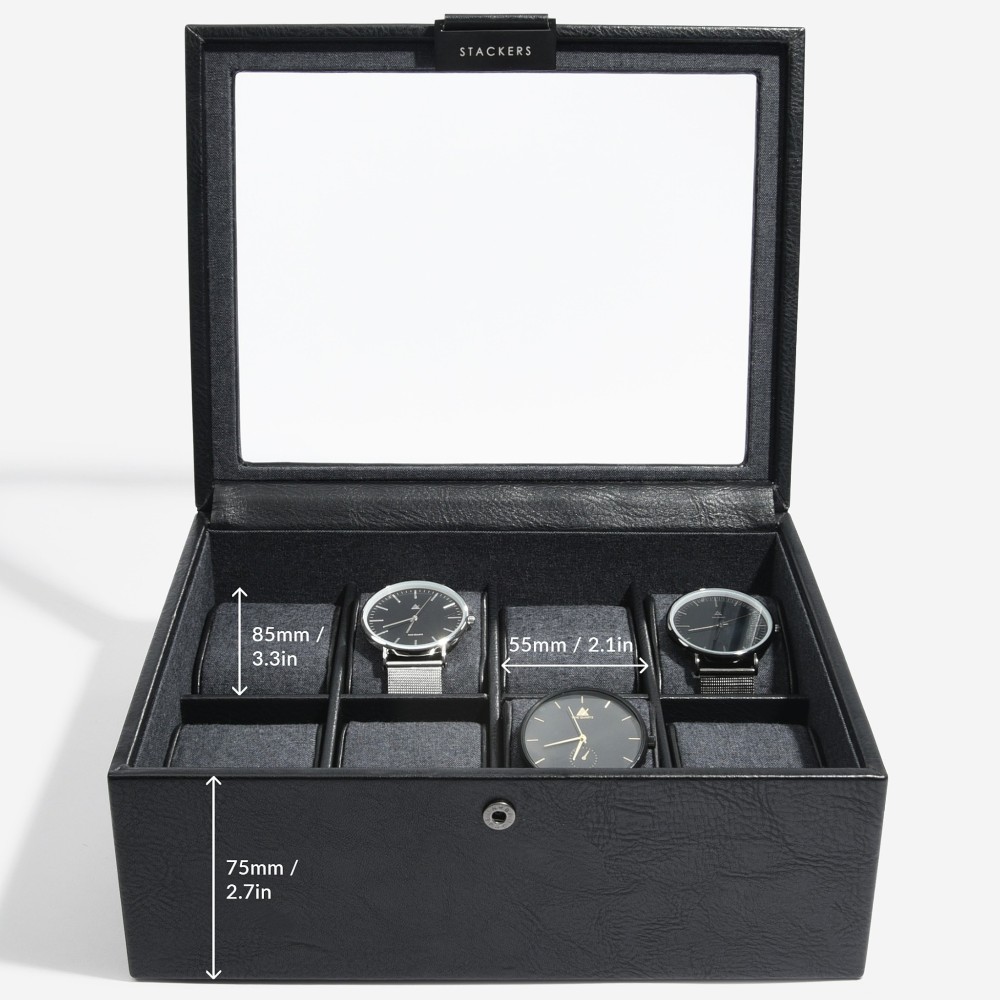 stackers-mens-8-piece-watch-box-black