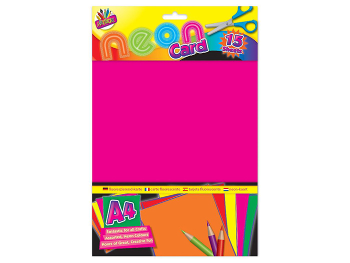 neon-card-set-of-15-pieces-assorted-colours