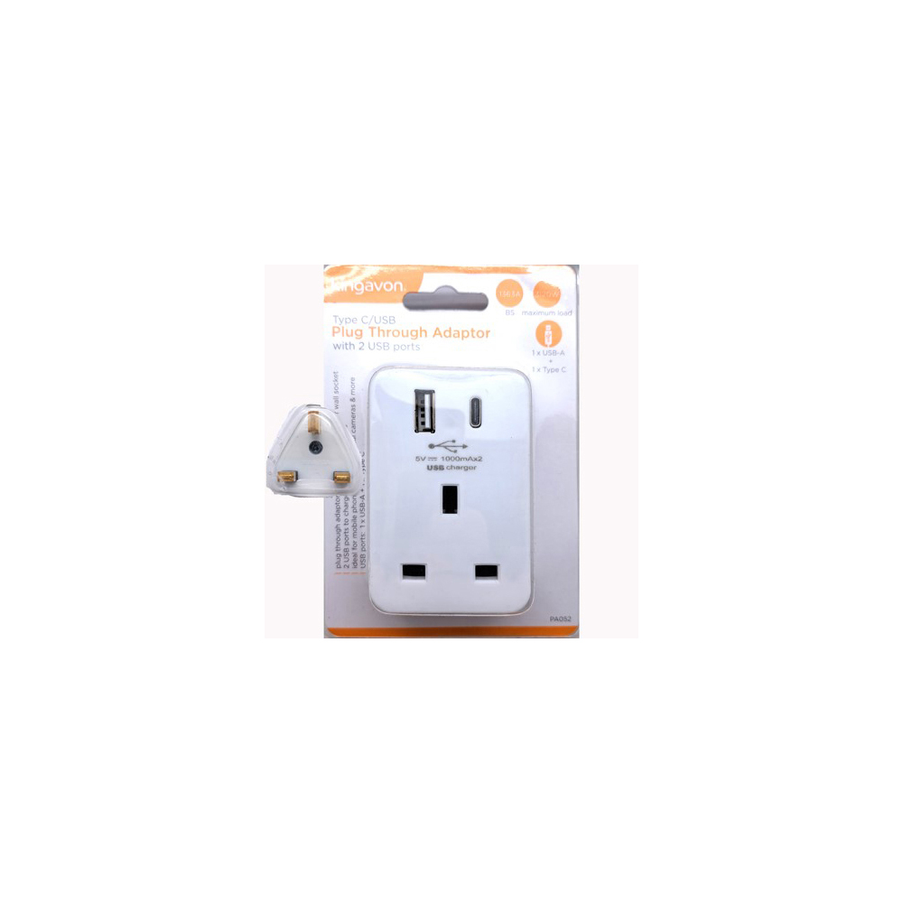 kingavon-type-c-usb-plug-through-adaptor-with-2-usb-ports