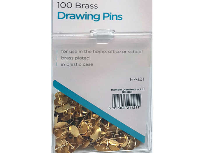 brass-drawing-pins-pack-of-100-pieces