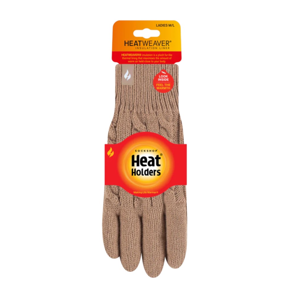 heat-holders-cable-gloves-ladies-willow-6-assorted-colours