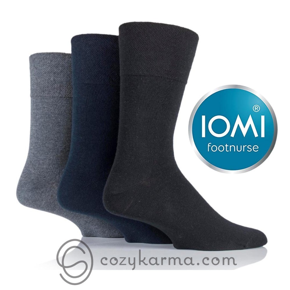 iomi-footnurse-gentle-grip-diabetic-socks-3-pairs-blue-black-grey-39-45