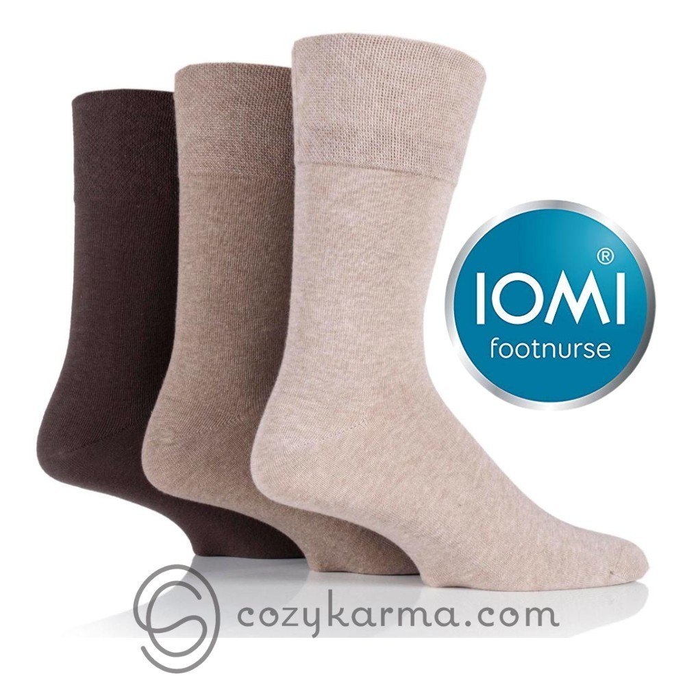 iomi-footnurse-gentle-grip-diabetic-socks-3-pairs-brown-39-45