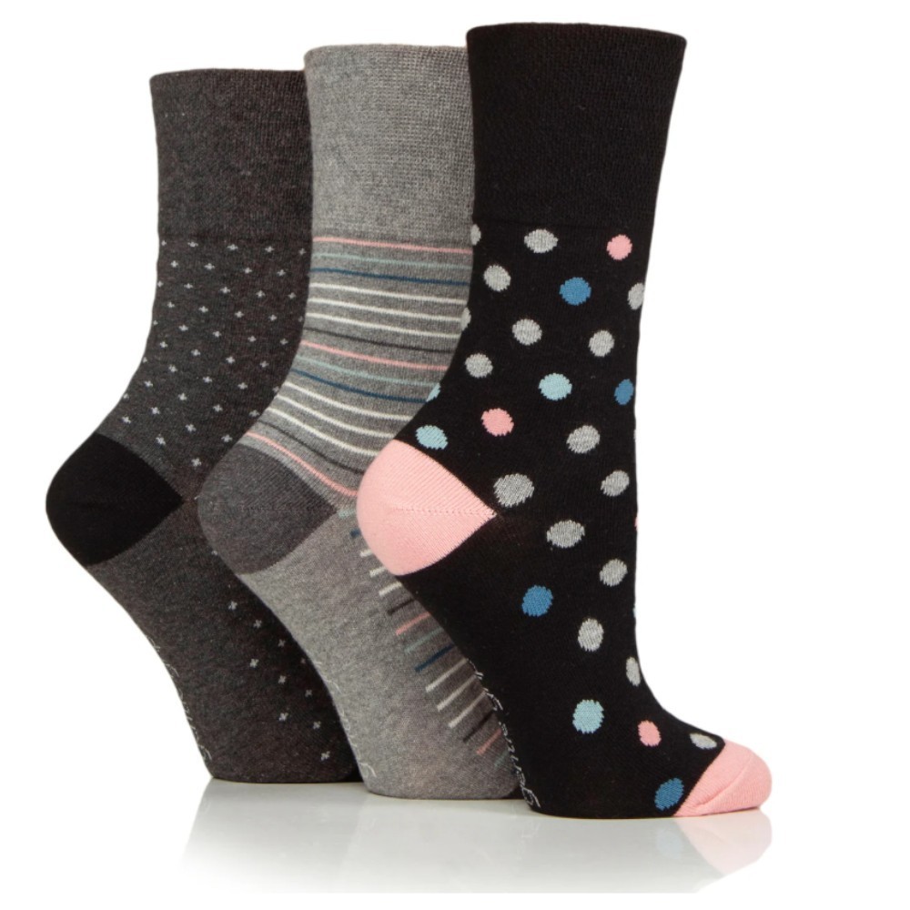 gentle-grip-women’s-socks-assertive-graphic-3-pairs-37-42