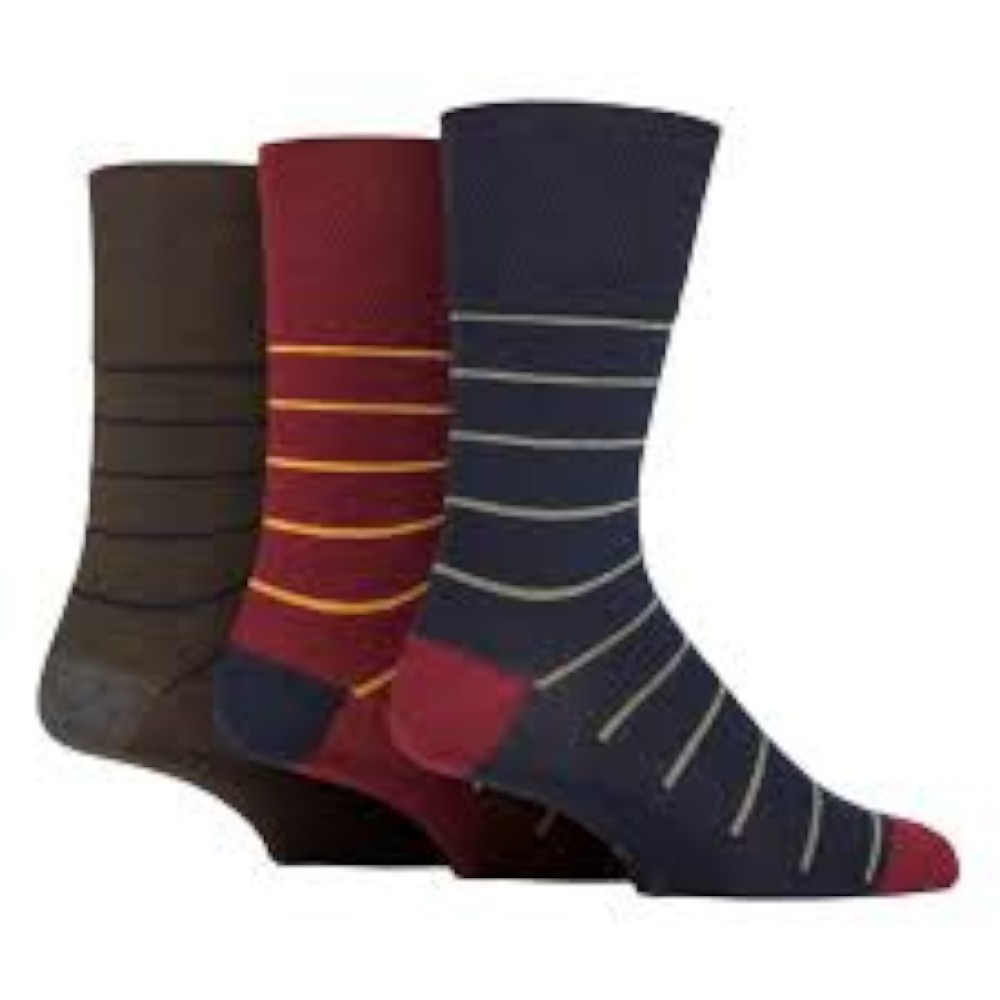 gentle-grip-men’s-ankle-socks-simplicity-stripe-design-3-pairs-39-45