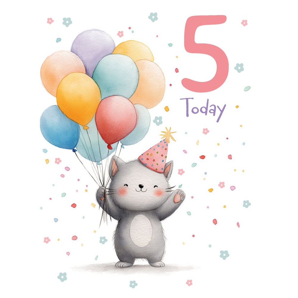 5th-birthday-cat-card
