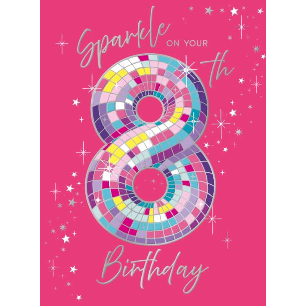 sparkle-8th-birthday-card
