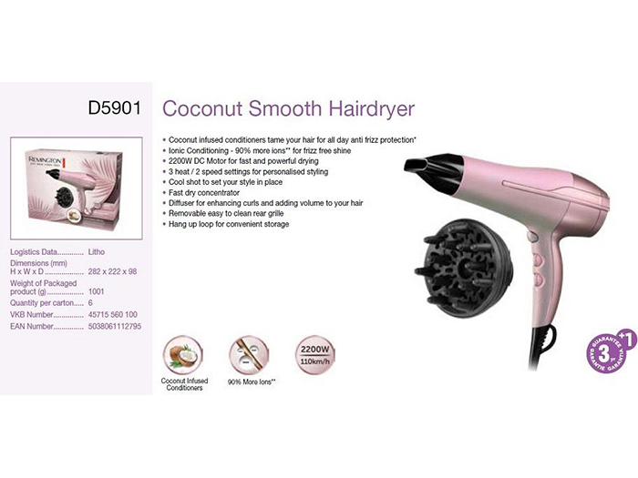 remington-coconut-smooth-hair-dryer-in-pink-2200w