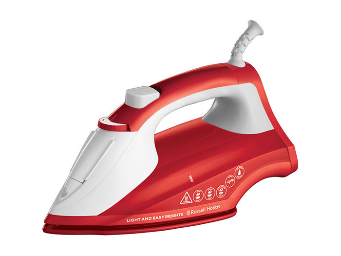 russell-hobbs-brights-light-easy-steam-iron-red-2400w