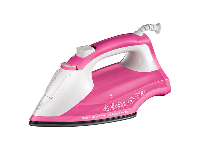 russell-hobbs-pro-ceramic-light-easy-steam-iron-pink-2600w