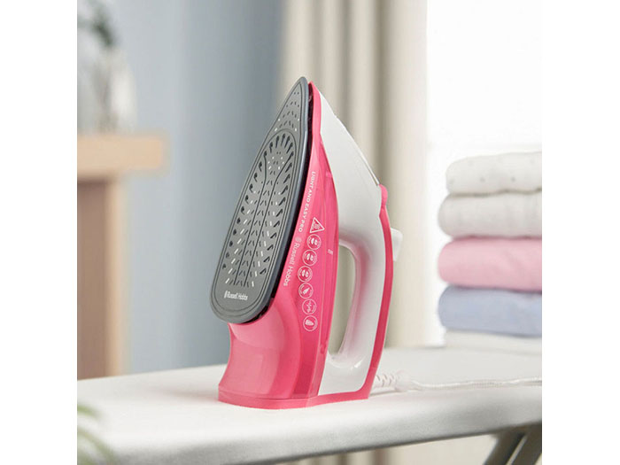 russell-hobbs-pro-ceramic-light-easy-steam-iron-pink-2600w