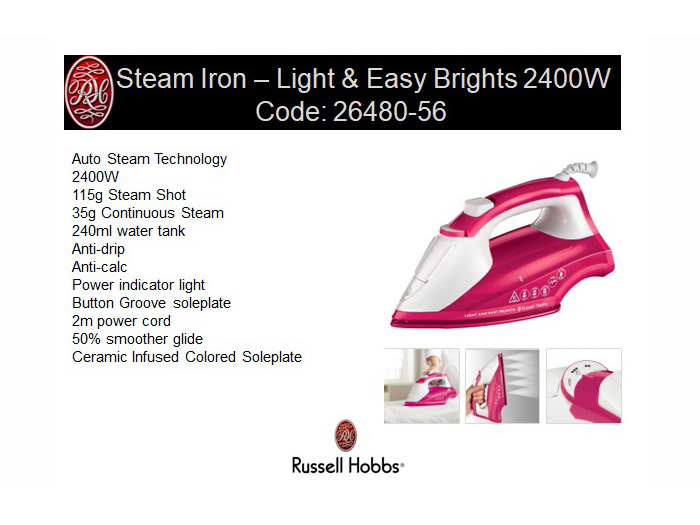 russell-hobbs-light-easy-ceramic-steam-iron-berry-pink-2400w